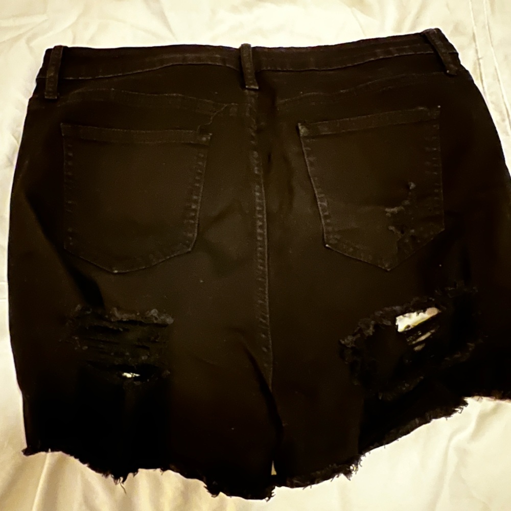 Rise and grind booty ripped denim shorts fashion nova